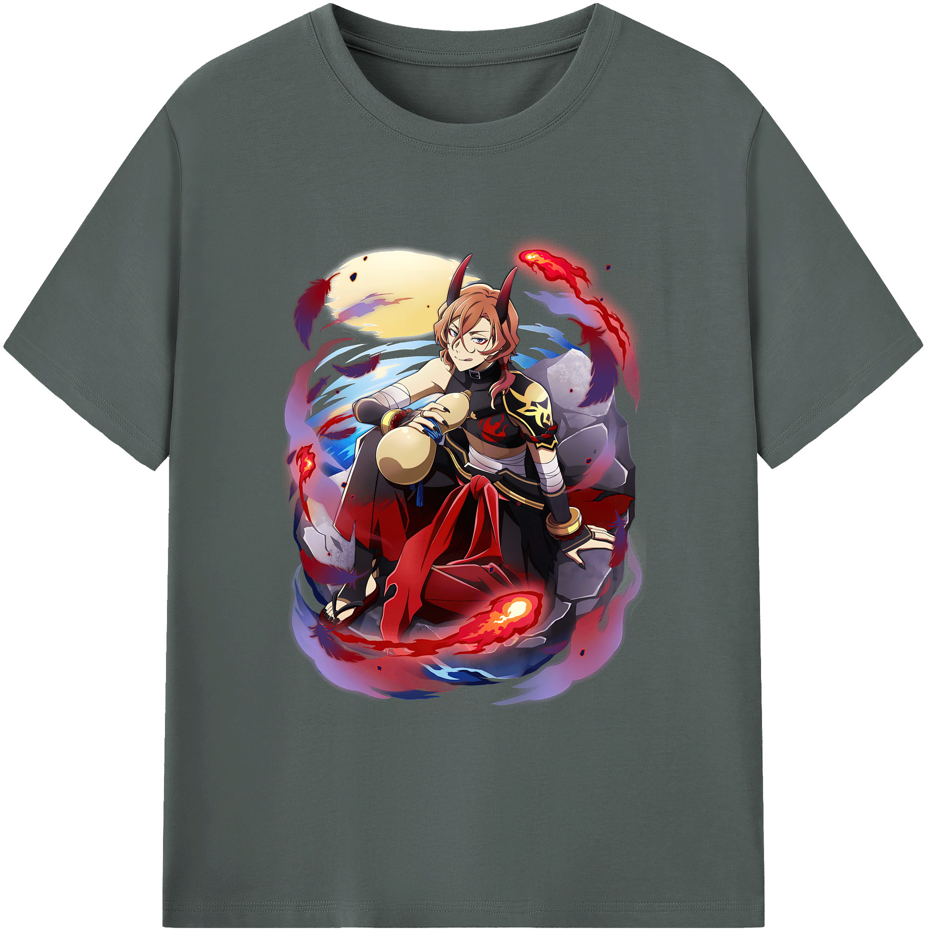（画像用） 文豪ストレイドッグス Bungo Stray Dogs 綿100％ メンズ半袖Tシャツ｜肌触りやわらか＆通気性